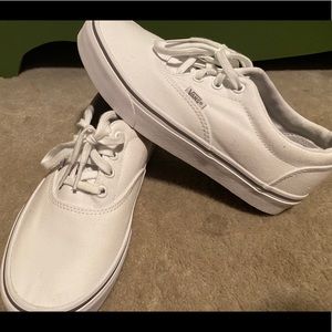 Women’s White Vans